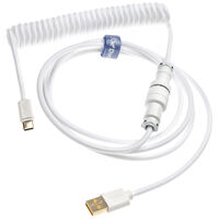 Ducky Coiled Cable White Edition