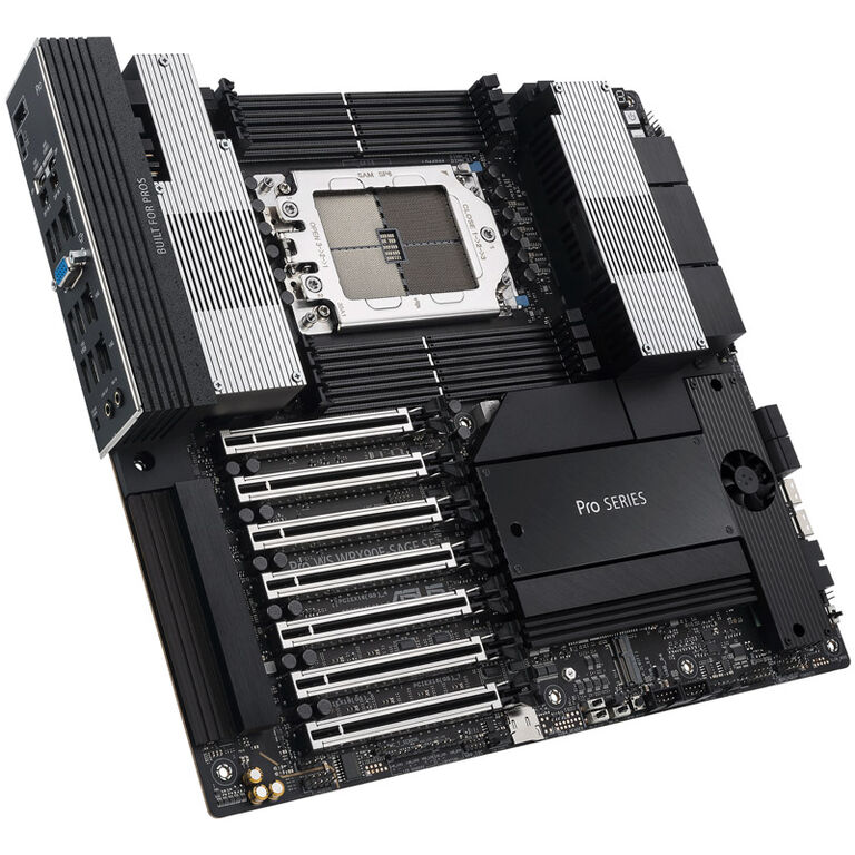 ASUS Pro WS WRX90E-Sage SE, AMD WRX90 motherboard, sTR5 socket, DDR5 image number 1