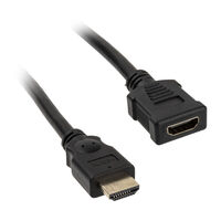 InLine HDMI Extension Male / Female, black - 2m