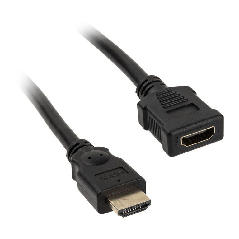 InLine HDMI Extension Male / Female, black - 2m image number 0
