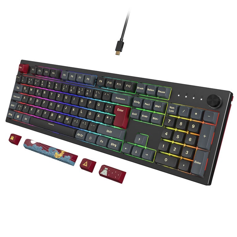 Montech MKey Darkness Gaming Keyboard - Gateron Red Pro 2.0 image number 2