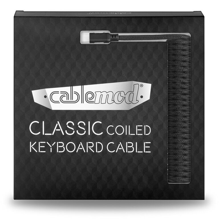 CableMod Classic Coiled Keyboard Cable USB-C to USB Type A, Midnight Black - 150cm image number 3