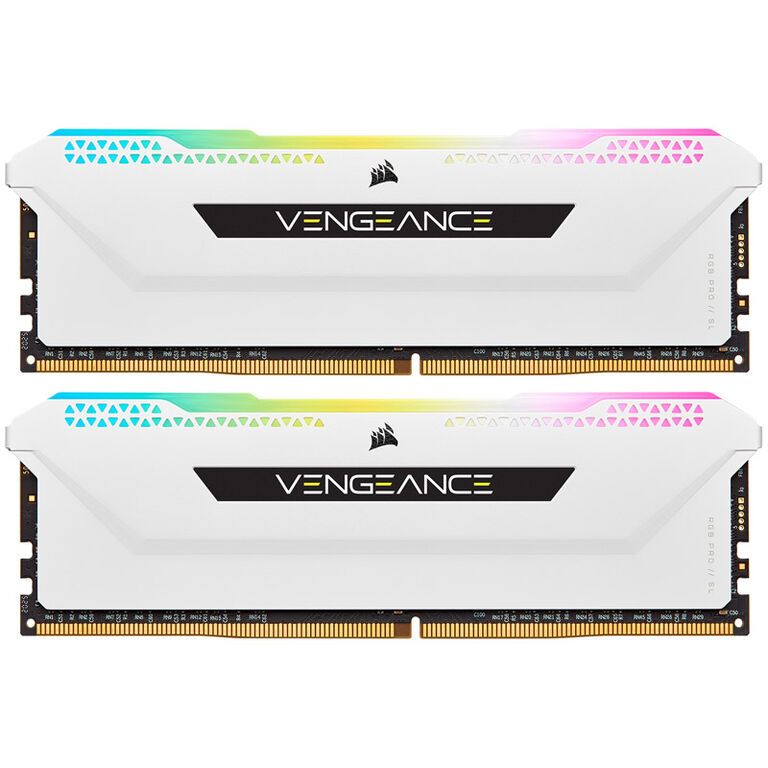Corsair Vengeance RGB Pro SL, DDR4-3200, CL16 - 16 GB Dual-Kit, weiß image number 1