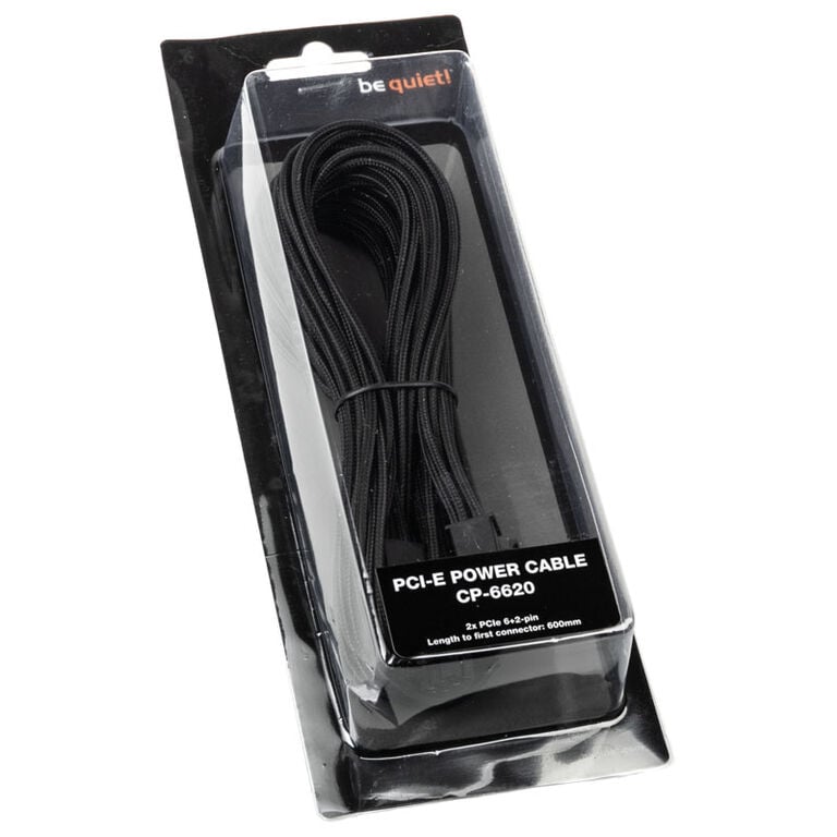 be quiet! CP-6620 PCIe Dual Cable for modular power supplies - black image number 2