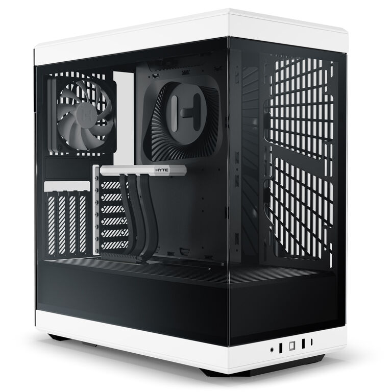 Hyte Y40 Midi Tower, Tempered Glass - black/white image number 0