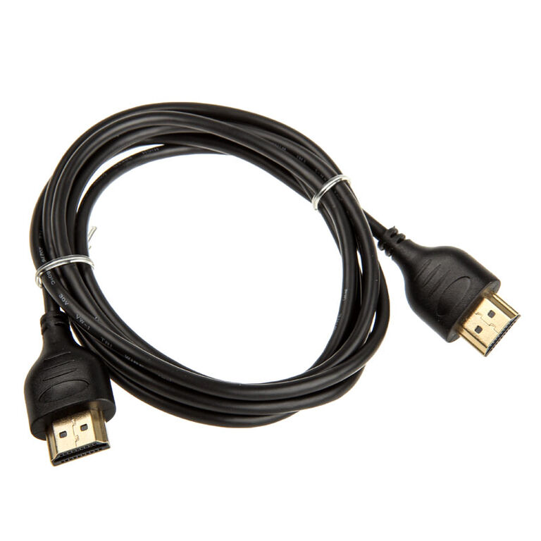 InLine 4K (UHD) Superslim HDMI Cable, black - 1.8m image number 1
