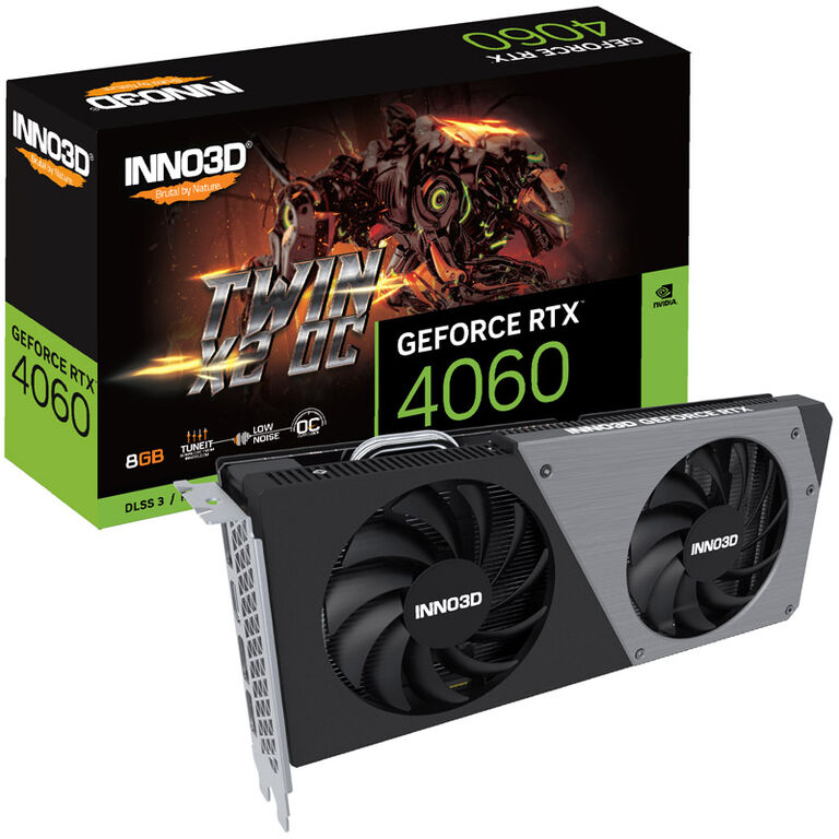 INNO3D GeForce RTX 4060 Twin X2 OC, 8192 MB GDDR6 image number 0