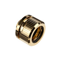 EK Water Blocks EK-Torque HDC 16 fitting straight G1/4 inch female thread to 16mm OD hard tube - gold