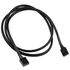 Watercool 4-Pin PWM Extension Male to Male, black - 90cm image number null