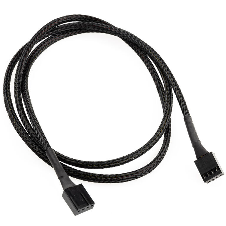Watercool 4-Pin PWM Extension Male to Male, black - 90cm image number 1