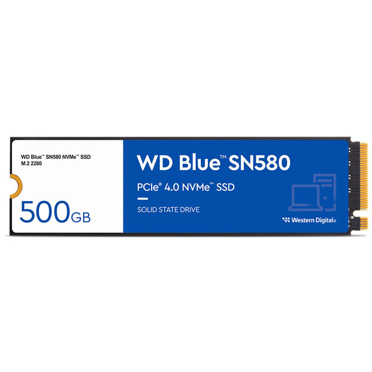 Western Digital Blue SN580, NVMe M.2 SSD, PCIe 4.0 M.2 Type 2280 - 500 GB image number 2