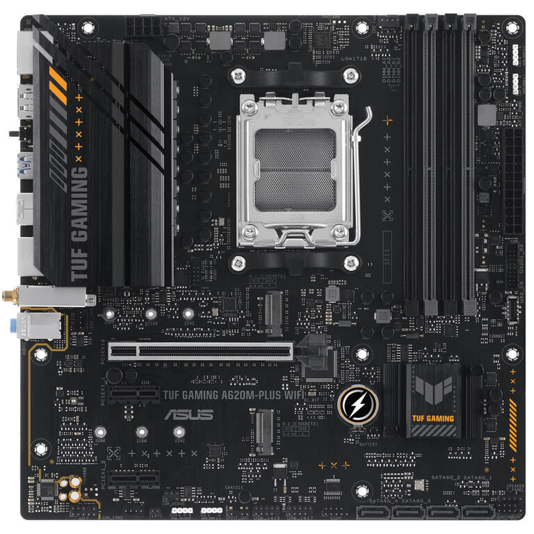 ASUS TUF Gaming A620M-Plus WiFi, AMD A620 Motherboard - Socket AM5, DDR5 image number 2