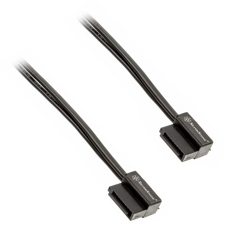 SilverStone SST-CP11B Super Low Profile SATA-Kabel - 50 cm, schwarz image number 0