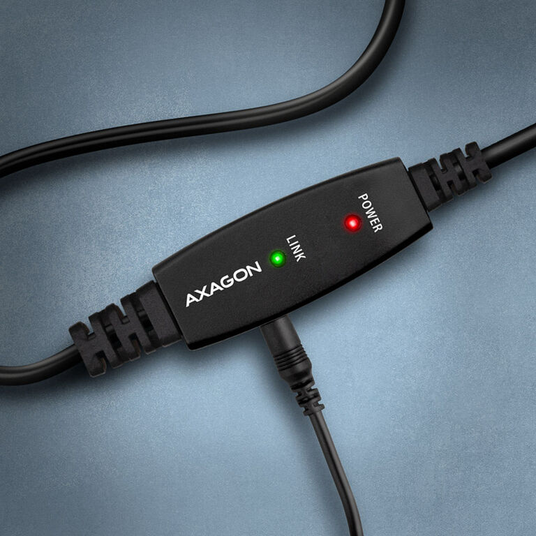 AXAGON ADR-210B active USB 2.0 connection cable, USB-A to USB-B - 10m image number 1
