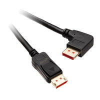 InLine 8K (UHD-2) DisplayPort Cable, right angled, black - 2m