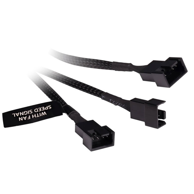 Alphacool Y-Splitter 4-pin to 3x 4-pin PWM 15cm - black image number 1