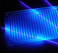 AC Ryan RadGrillz Stripes 3x120mm - Acrylic UVBlue