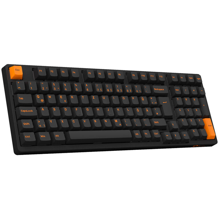 AKKO 3098B Plus Black&Orange Wireless Gaming Keyboard, V3 Cream Yellow image number 1