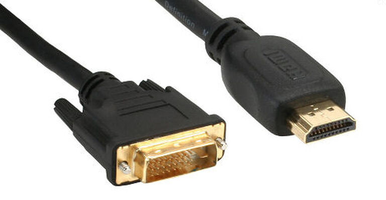 InLine HDMI to DVI Adapter Cable High Speed, gold-plated, black - 2m image number 0
