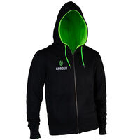 GamersWear SPROUT Basic Hoodie - Size M, black/green