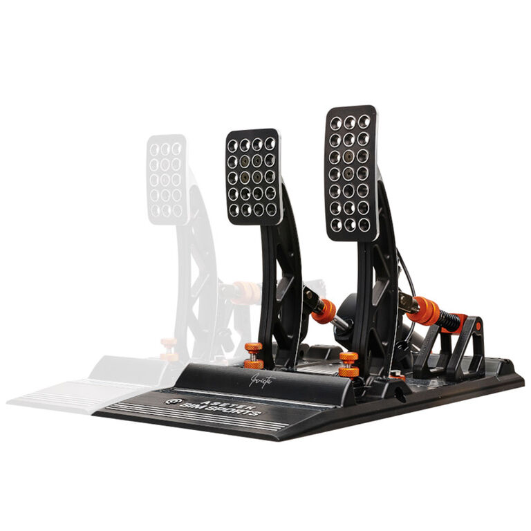 Asetek SimSports Invicta Sim Racing accelerator and brake pedal image number 1