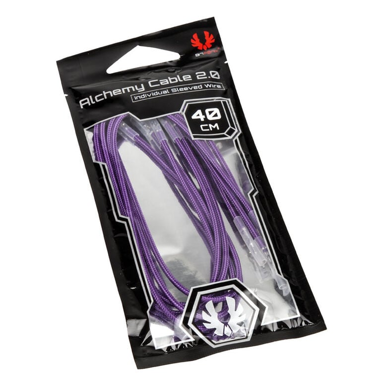 BitFenix Alchemy 2.0 PSU Cable, 5x 40cm - purple image number 4