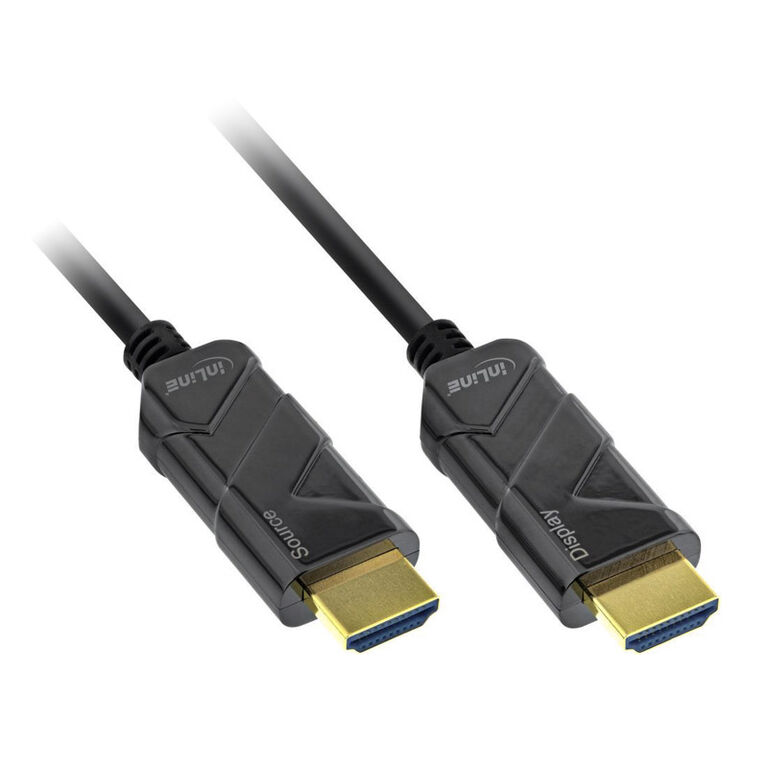 InLine HDMI 8K4K AOC Cable, black - 15m image number 0