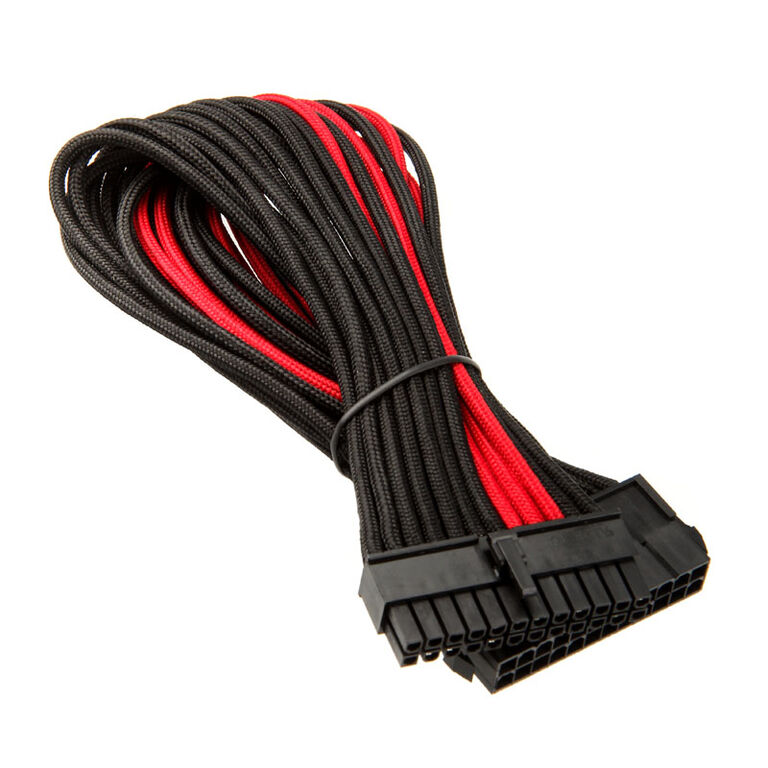 SilverStone ATX 24-Pin-Kabel, 300mm - schwarz/rot image number 1