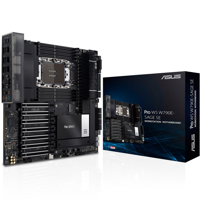 ASUS Pro WS W790E-SAGE SE, Intel W790 motherboard, LGA 4677 socket, DDR5 image number 0