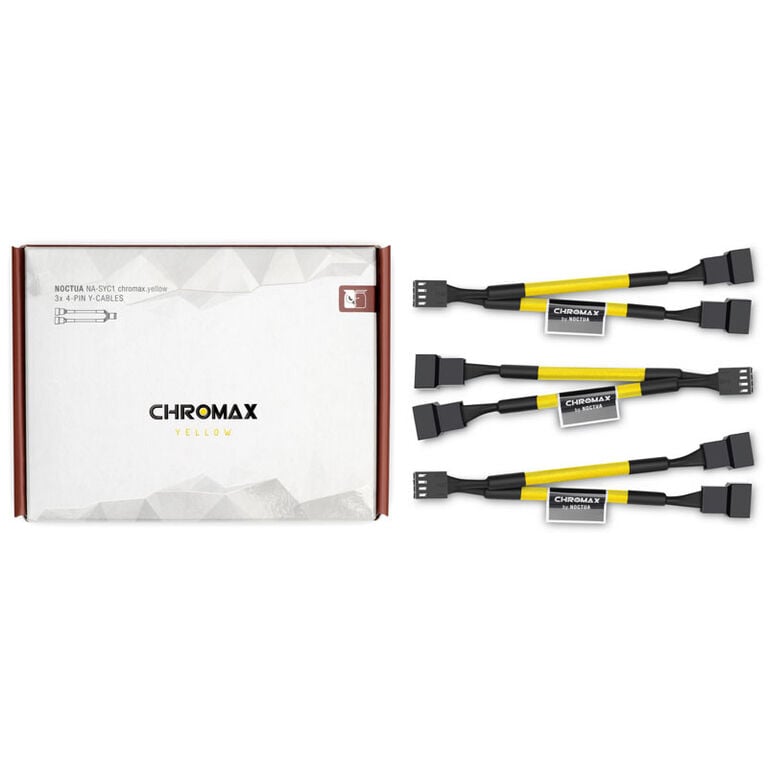 Noctua NA-SYC1 chromax.yellow Y-splitter cable set for fans - yellow image number 2