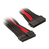 SilverStone ATX 24-Pin-Kabel, 300mm - schwarz/rot