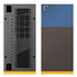 Geometric Future Celluloid Midi-Tower Case - black, brown / blue front image number null