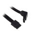 SilverStone SATA III Kabel 50cm gewinkelt / gerade - sleeved black image number null