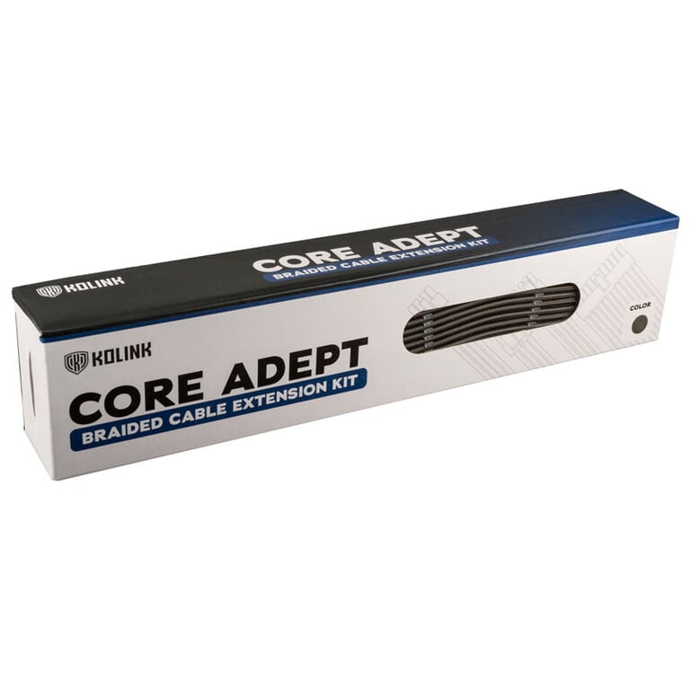 Kolink Core Adept Braided Cable Extension Kit - Gunmetal image number 3