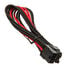 SilverStone PCIe-8-Pin zu PCIe-6+2-Pin Kabel, 250mm - schwarz/rot image number null