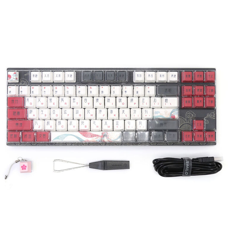 Varmilo VEA87 Beijing Opera TKL Gaming Keyboard, MX-Brown, white LED - US Layout image number 8