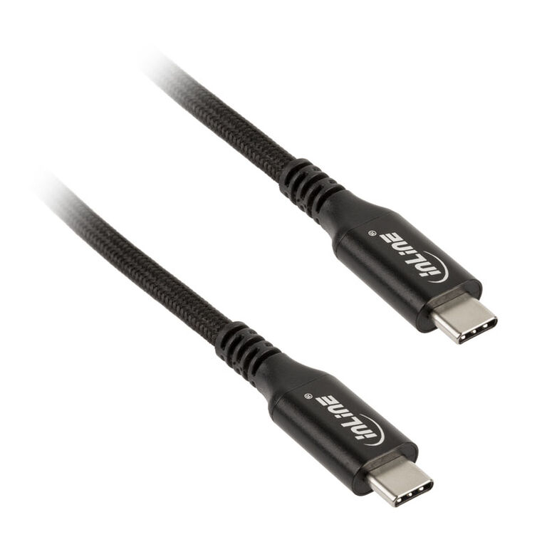 InLine USB4 Cable, USB Type-C Plug/Plug, black - 1m image number 0