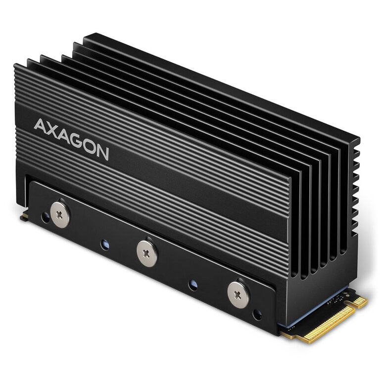 AXAGON CLR-M2XT M.2 SSD Passive Cooler, Aluminium - 2280 image number 0
