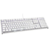 Ducky One 2 White Edition PBT Gaming Keyboard, MX-Black, white LED - white