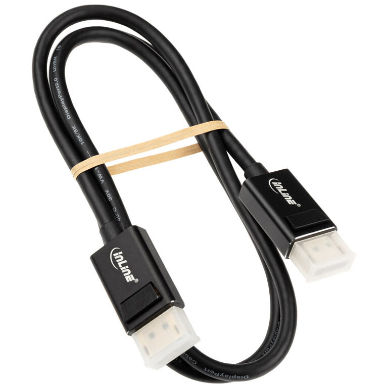 InLine DisplayPort 2.0 Cable, 8K4K UHBR, black - 1m image number 1