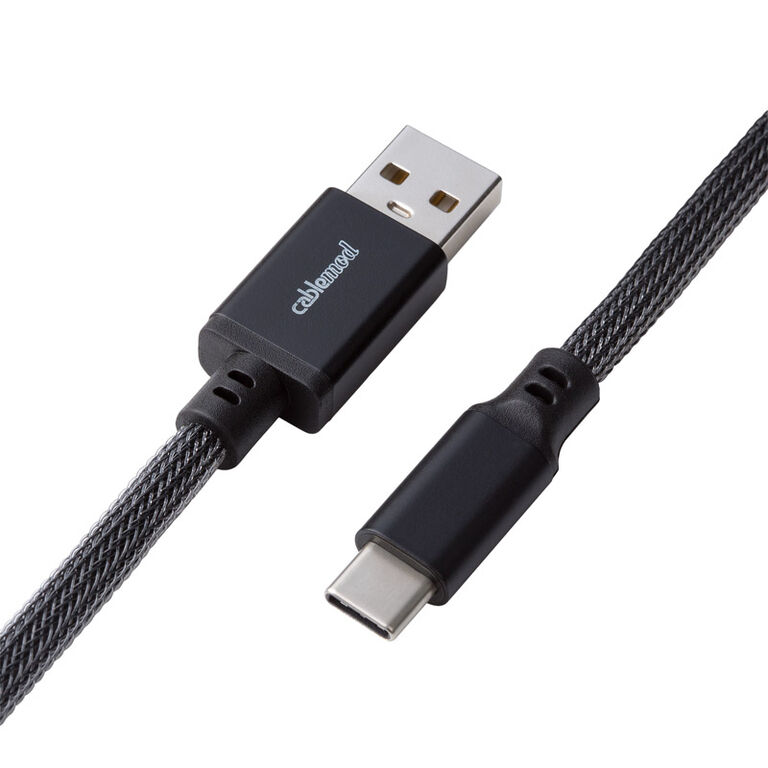 CableMod Classic Coiled Keyboard Cable USB-C to USB Type A, Carbon Grey - 150cm image number 2