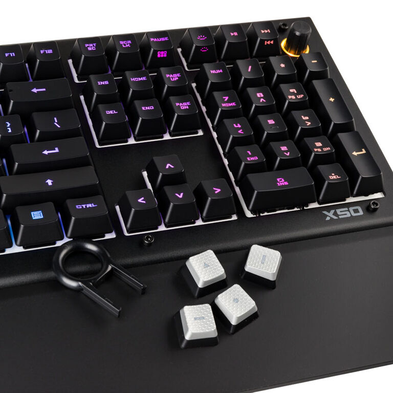 Das Keyboard X50Q, US Layout, soft tactile Omron - schwarz image number 5