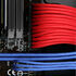 BitFenix 3-Pin Verlängerung 90cm - sleeved rot/schwarz image number null