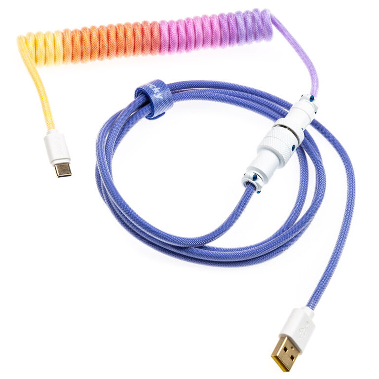 Ducky Premicord Afterglow Coiled Cable, USB Type C to Type A - 1.8m image number 0