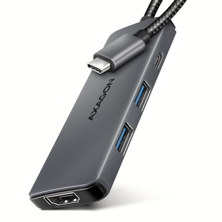AXAGON HMC-5H8K 2x USB-A, 1x USB-C, 8K HDMI, USB 3.2 Gen 1 hub, PD 100W, 15cm USB-C cable image number 0