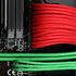 BitFenix 8-Pin PCIe Verlängerung 45cm - sleeved grün/schwarz image number null