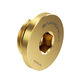 Barrow sealing plug G1/4 inch female thread - gold