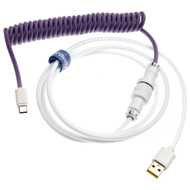 Ducky Premicord Creator coiled cable, USB Type C to Type A - 1.8m image number 0
