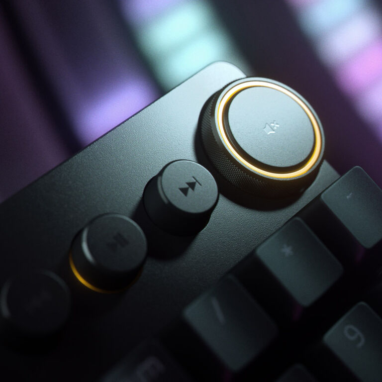 Razer Huntsman V2 Gaming Keyboard, Purple Switch - black image number 5
