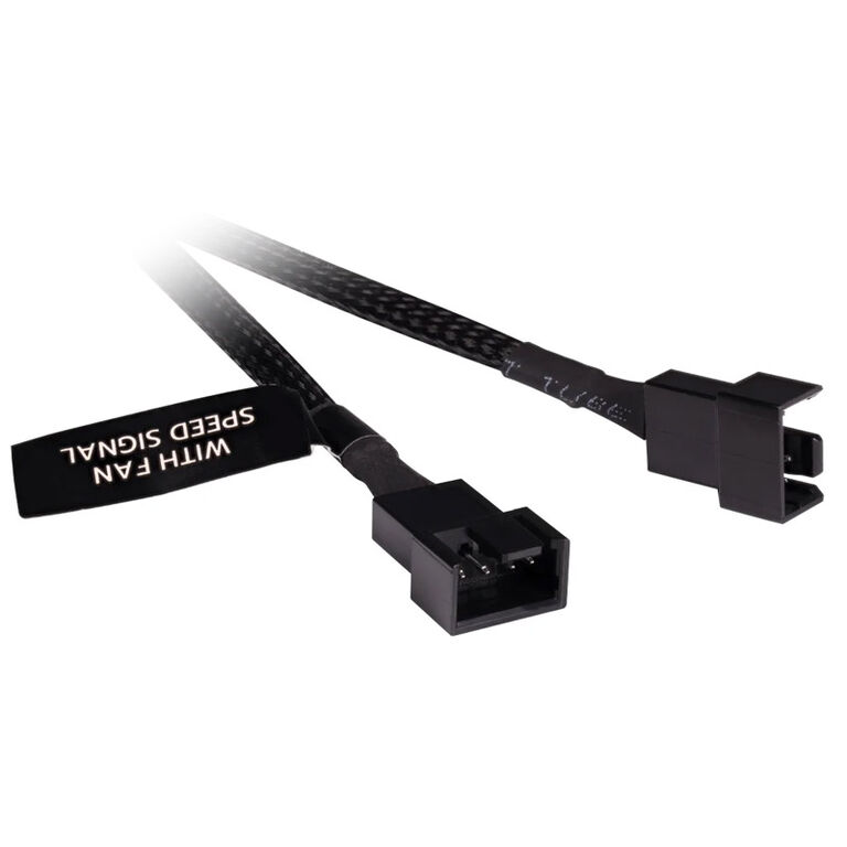 Alphacool Y-Splitter 4-pin to 2x 4-pin PWM 60cm - black image number 1